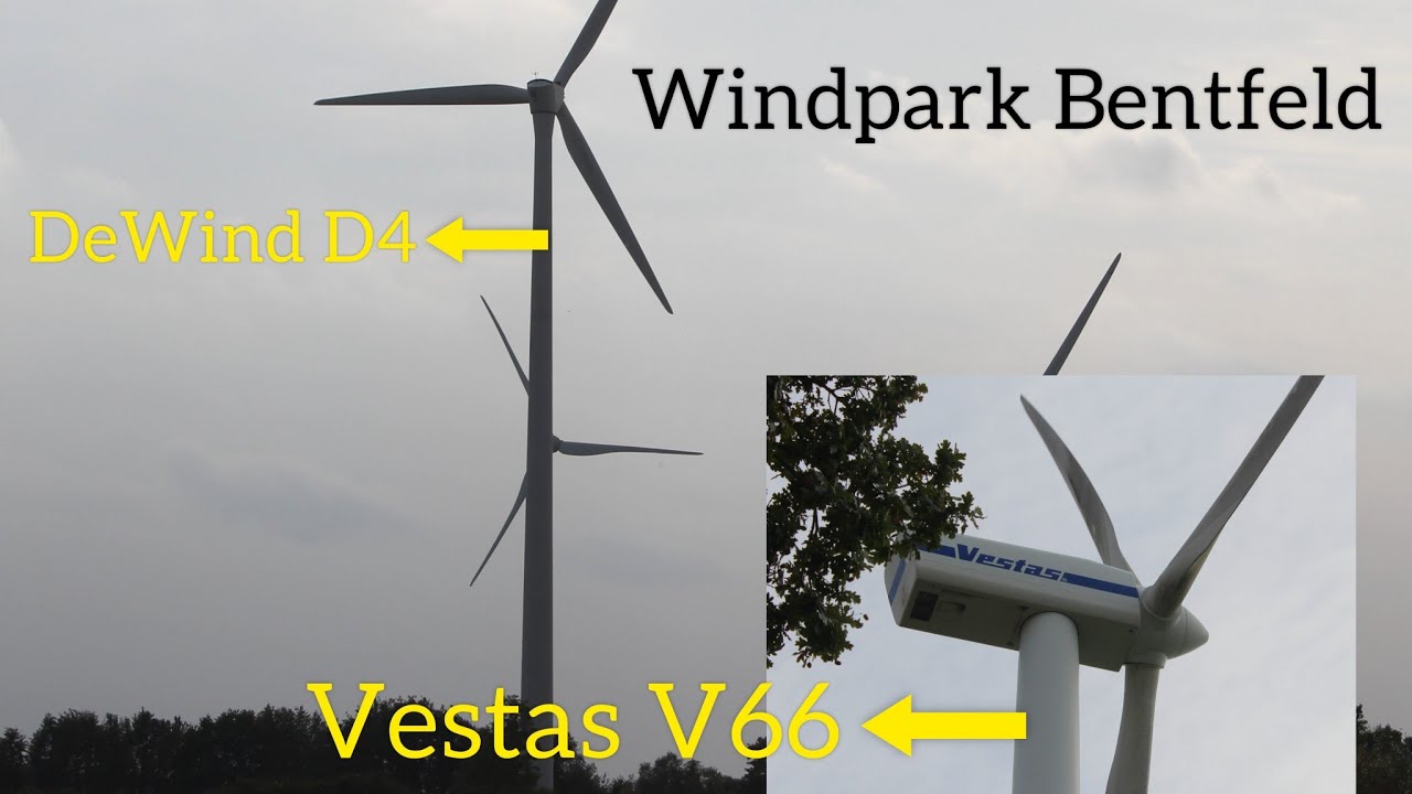 Windpark Bentfeld/Krummbek | Vestas V66, Enercon E-92, DeWind und Nordex Windkraftanlagen