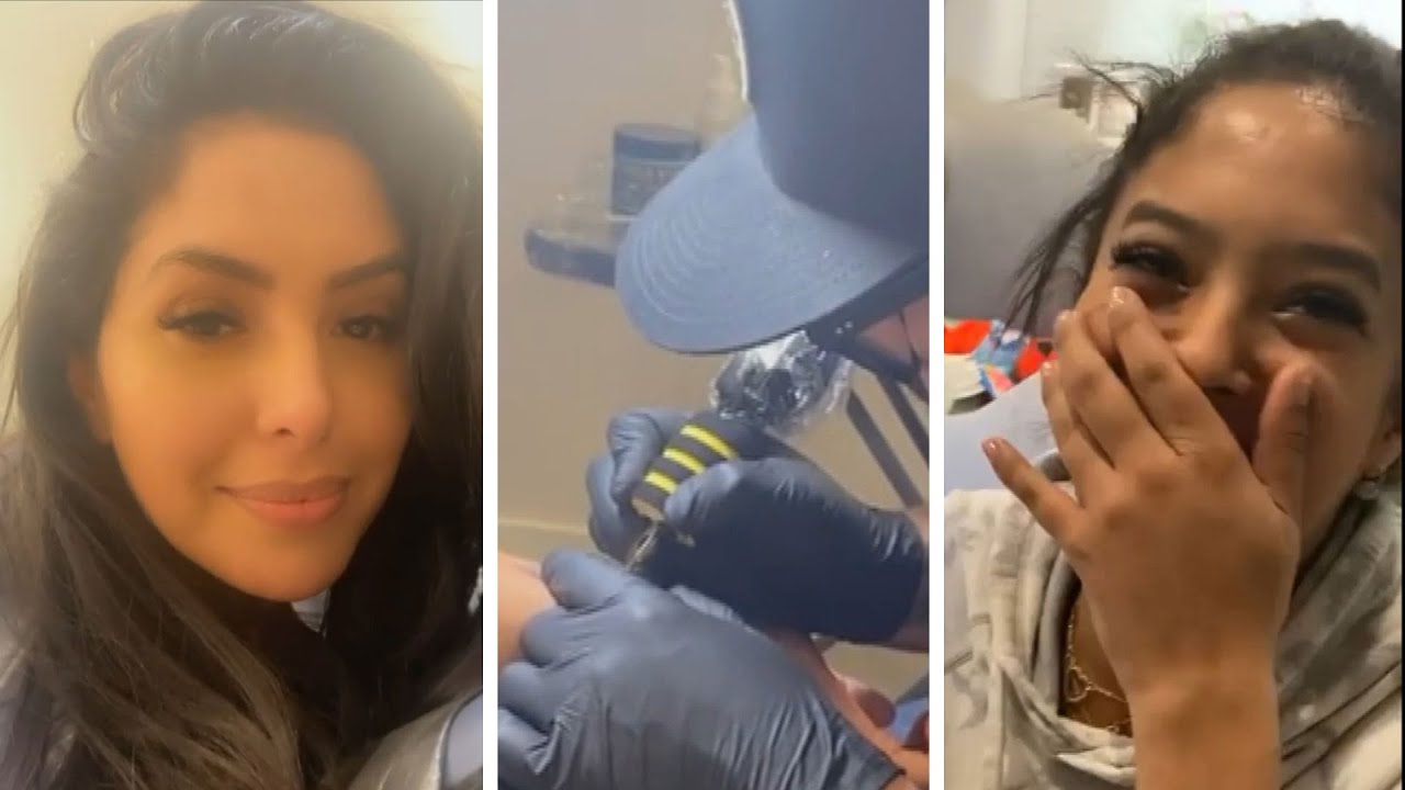 Watch Vanessa and Natalia Bryant Get TATTOOS Together