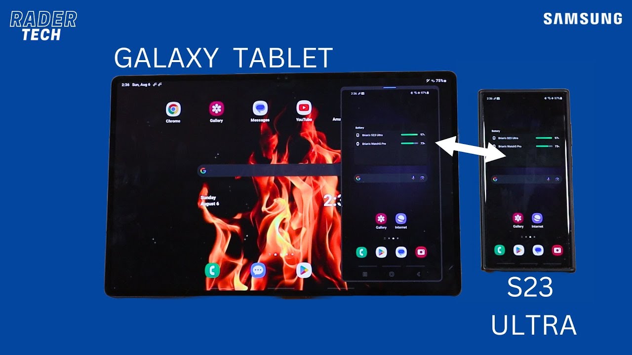 Control your Samsung Galaxy S23 Ultra directly from your Galaxy Tablet