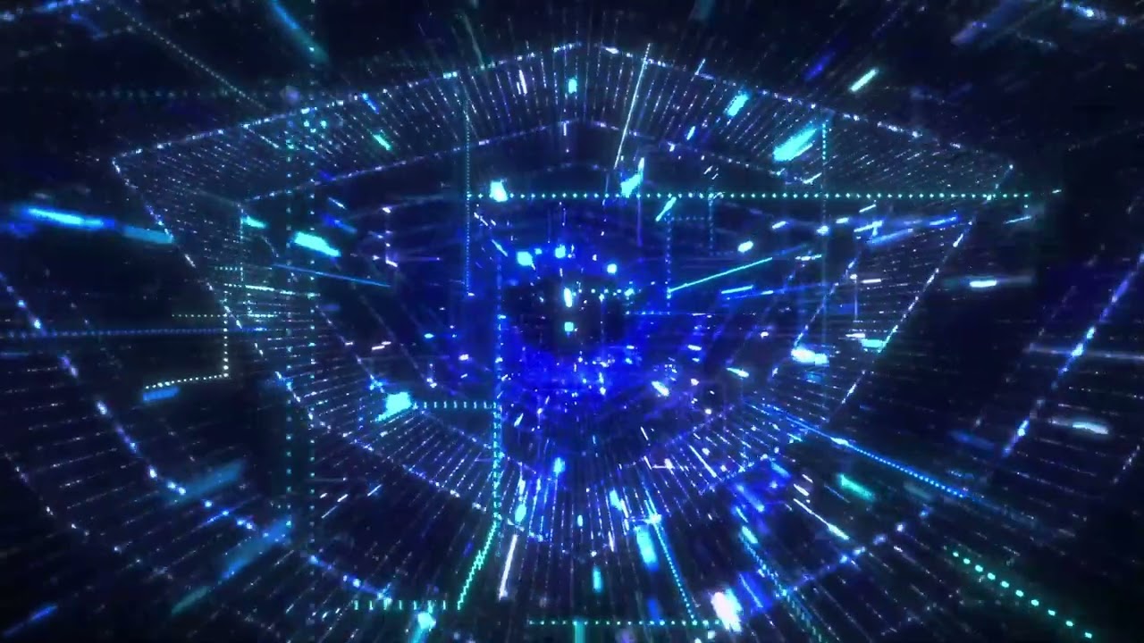 4K 3D Animation Abstract Futuristic Geometric