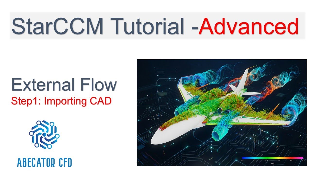 STAR-CCM+ Tutorial | Extrenal Flow Airbus320 | Part 1 &ndash; Importing CAD  | Advanced