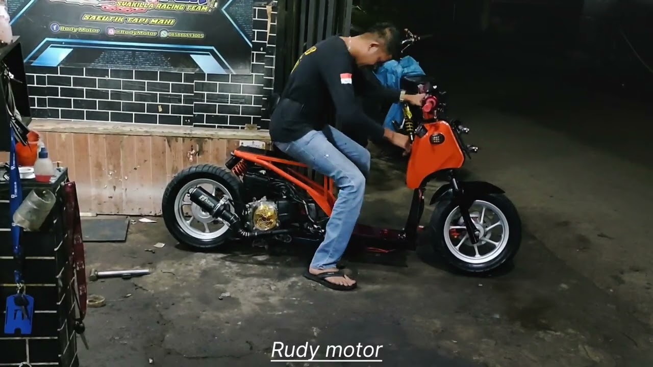 modifikasi Honda beat karbu 2012 menjadi Honda ruckus..