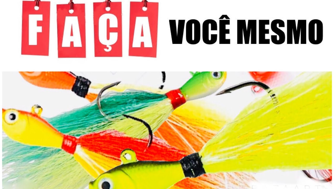 Como Fazer Jig de Pena , Jig Xuxinha.Pescaria