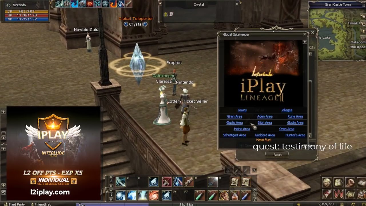 Lineage iPlay #9 cambio clase spellsinger