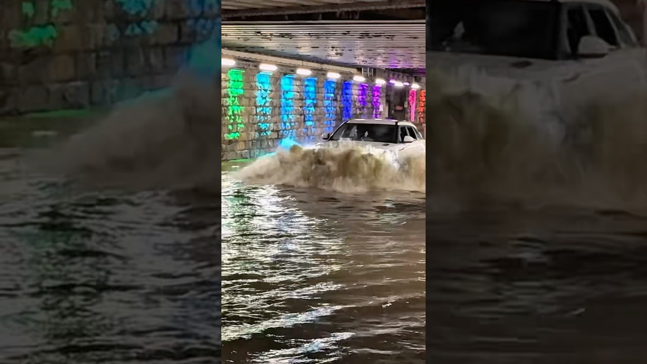 Range Rover Driver Drills Holes Through Footwell To Drain Water Out!!