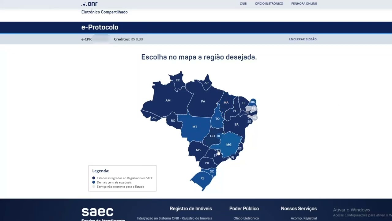 E-Protocolo - Registro de Im&oacute;veis