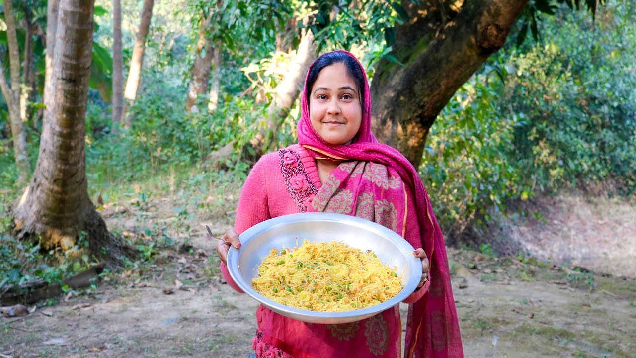 Bengali Style Noodles Cooking Recipe in Indian Village by Girl & Mom | Village Food Factory & Life