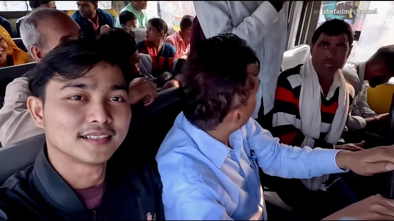 DESAK”AN SAMPE PADA MARAH” NAIK BUS KAMPUNG DI INDIA!PENGAMEN BUS INDIA+BANYAK JUALAN JAJANAN DI BUS