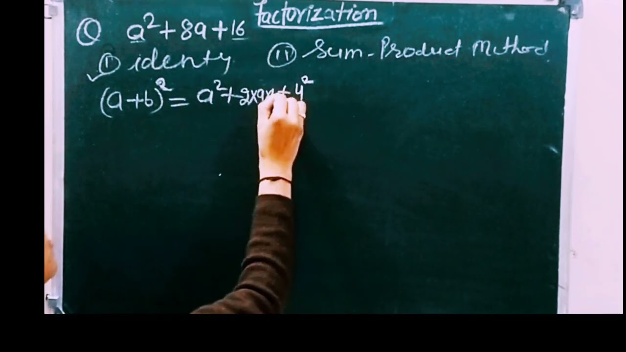 Factorization of algebra expression with the help of Identify and middle term split method 
