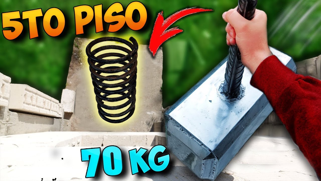 RESORTE – QUE PASARIA al ARROJAR un MARTILLO de THOR de 70 KG