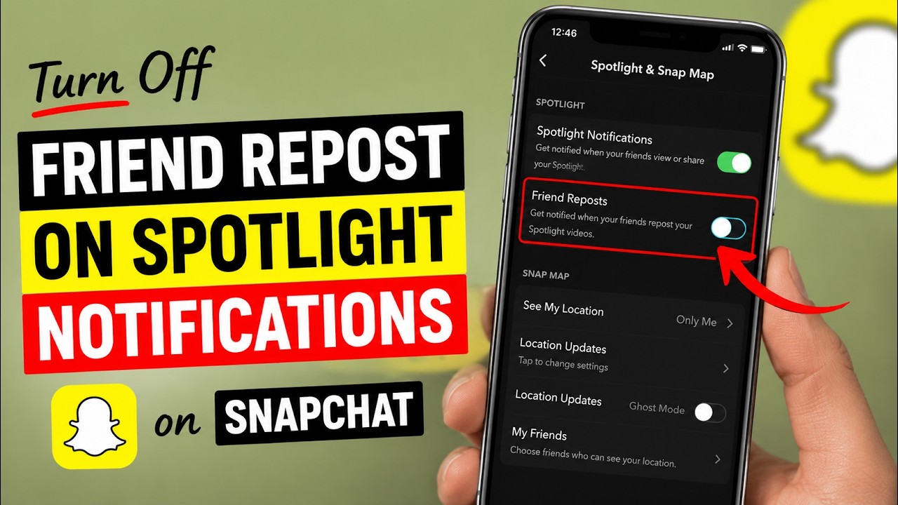 How to Turn Off Friend Repost on Spotlight Notifications on Snapchat