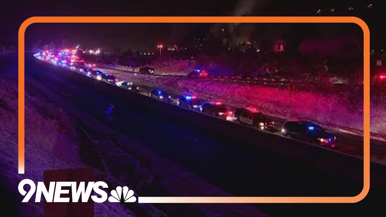 Procession honors Golden officer killed in crash
