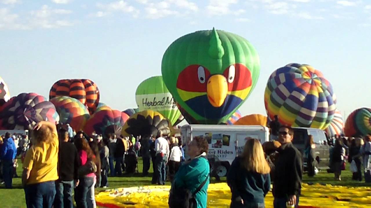 Toucan balloon awaits flight at the 2011 AIBF