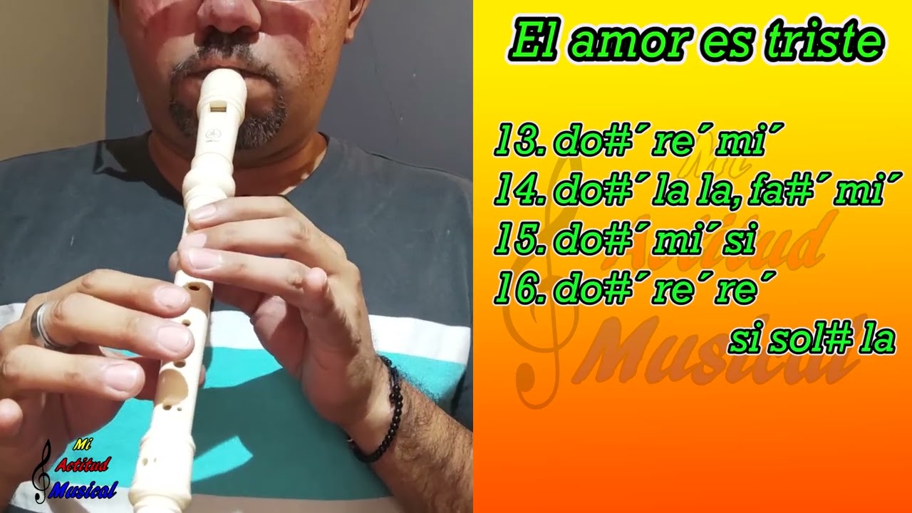 El amor es triste L´Amour Est Bleu   Paul Mauriat Flauta dulce CORTO