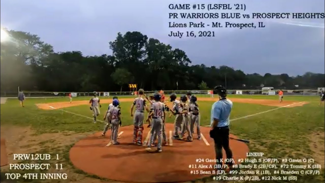 2021-07.11 LSFBL GM15: PRW12UB vs Prospect Heights Phantoms