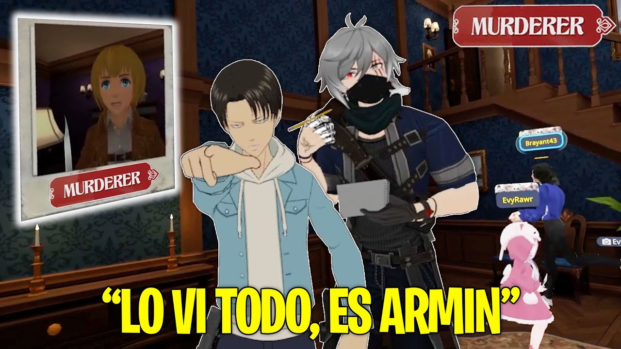 ARMIN Y LEVI JUEGAN MURDER MYSTERY | DESCUBRIERON a ARMIN #4