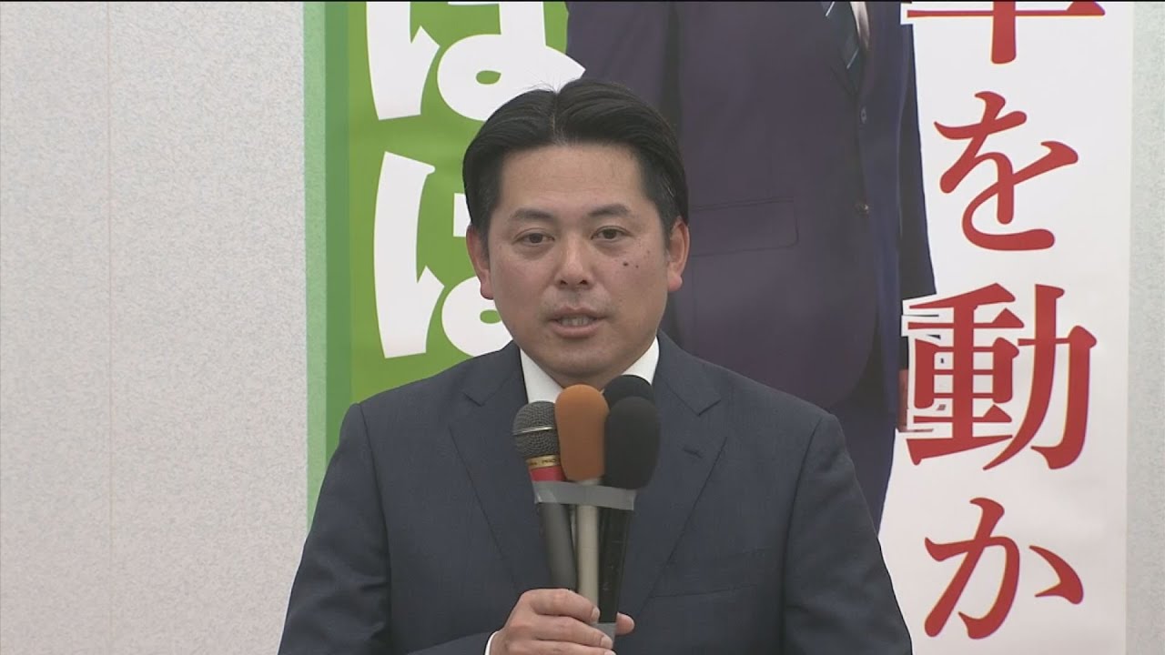 岐阜市長選　柴橋正直氏喜びの声