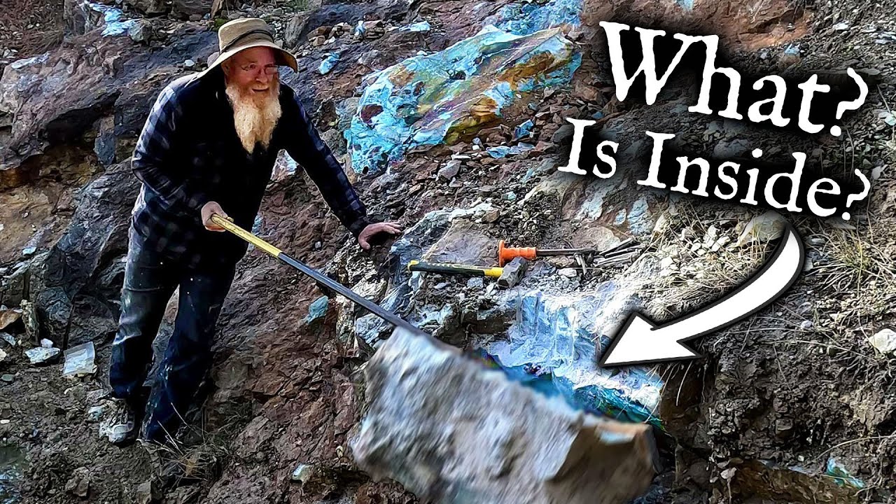 Что я увижу, когда разобью этот ОГРОМНЫЙ камень? - Ocean Picture Stone.
