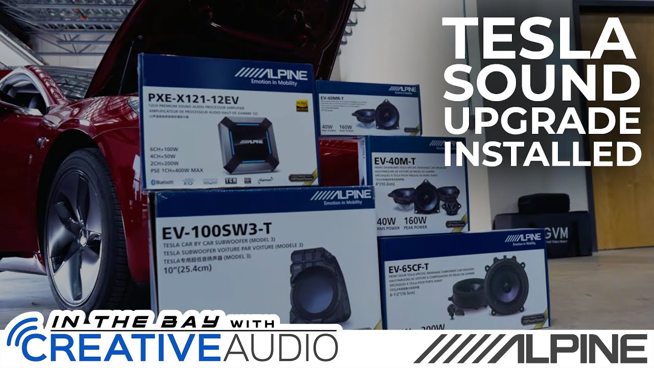 Tesla Model 3 Sound System Upgrade Kit from Alpine - In The Bay