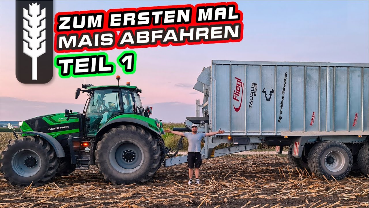 Zum ERSTEN mal in der Häckselkette I VLOG Teil 1 Maisernte GEWINNSPIEL Maishäckseln