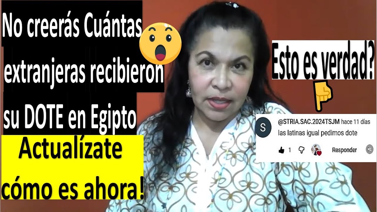 Casarte con un Egipcio siendo Extranjera ¿Tienes derecho a la DOTE?