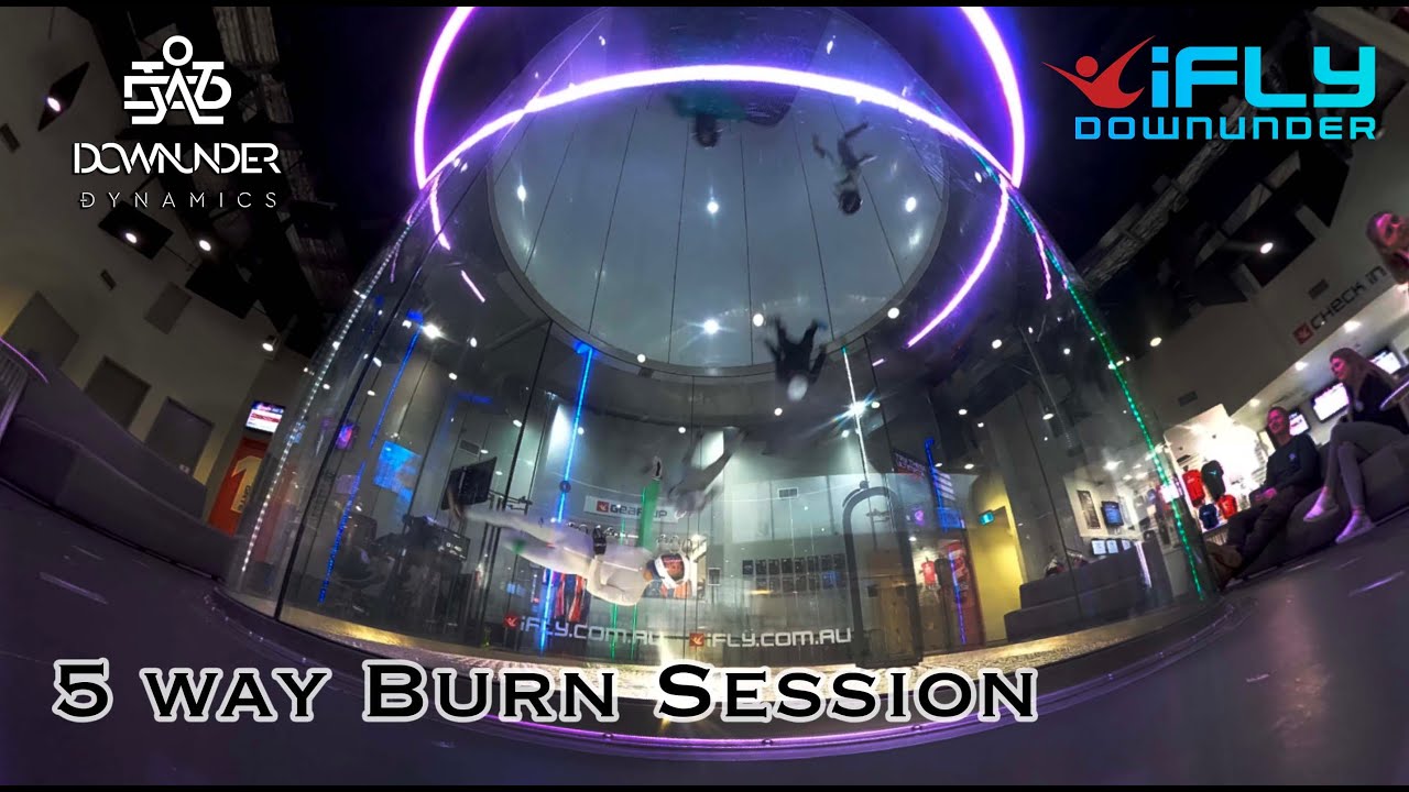 5 way Burn session - Ifly downunder