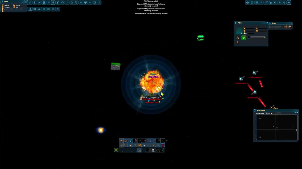 DARKORBİT GE3 TR VS REKT BASTION VS CİTADEL :D