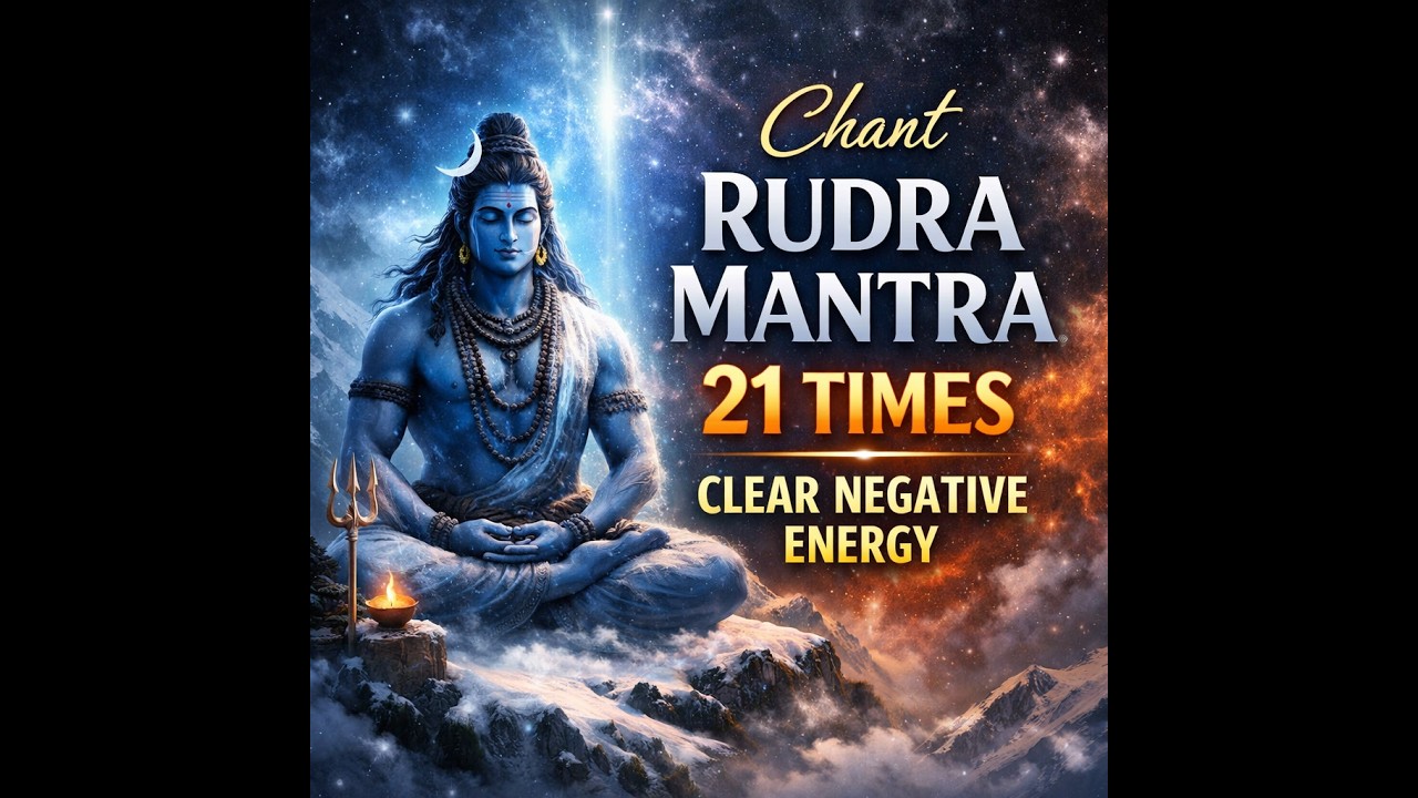 Rudra Mantra 21 Times | Remove Negative Energy #mantra #hindumantra #spirituality #bhakti #shiva