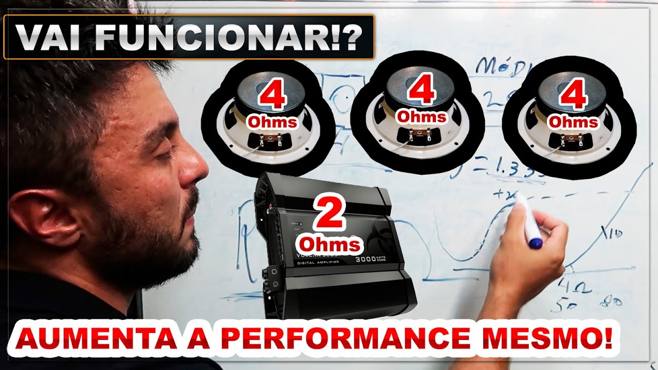 Vale a pena usar um pouco abaixo da impedância mínima? 3 alto falantes de 4 ohms em módulo 2 Ohms