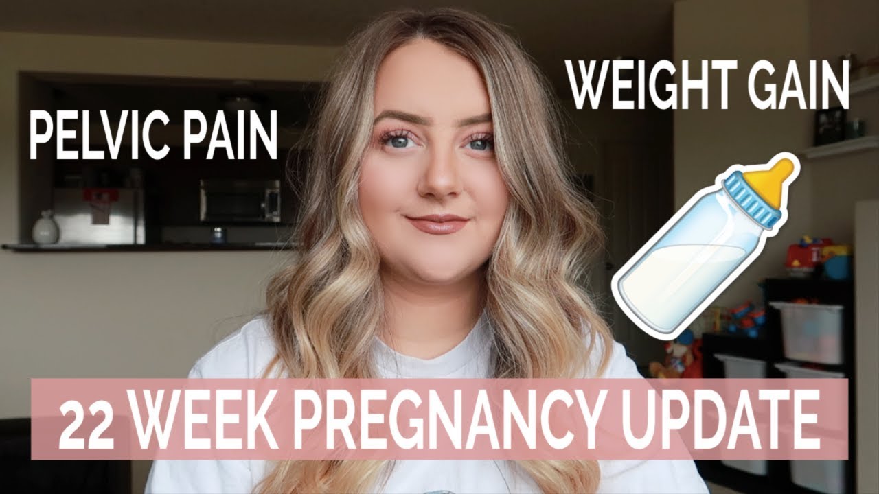 22 WEEK PREGNANCY UPDATE | PELVIC PAIN | WEIGHT GAIN & BUMP SHOT!