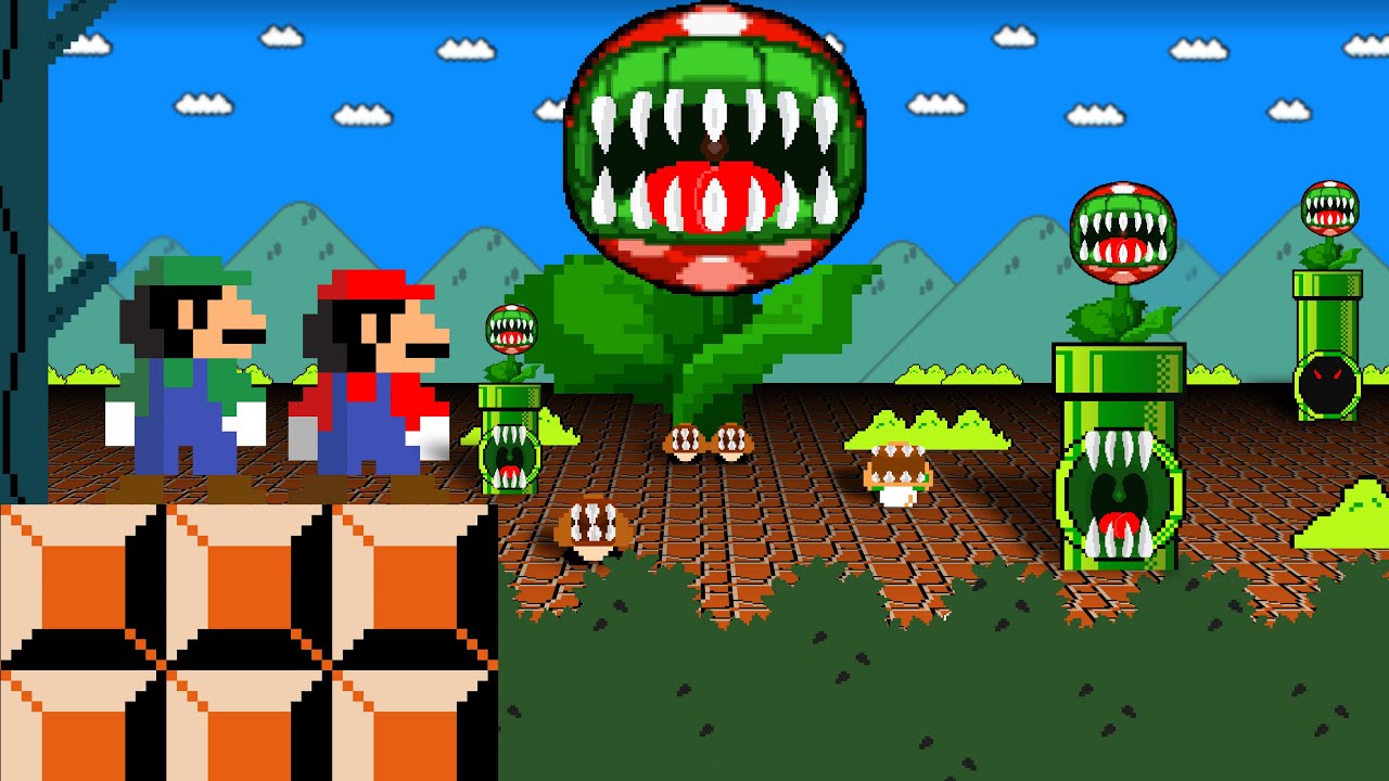 Кот Марио: Что, если команда Mario Jump превратится в монстров в Super Mario Bros?
