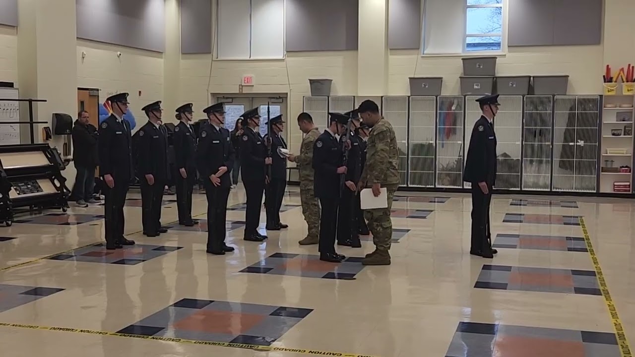 NJ931 Blue Knights drill team Armed Inspection Drill Sequence commanded by C/Maj. Glaser 1/10/26
