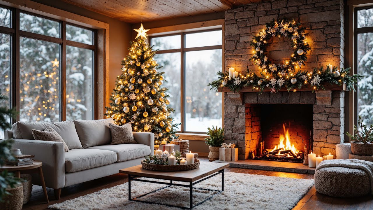 Christmas Instrumental Music With Beautiful Background🎄❄️Beautiful Christmas Music🎄❄️Merry Christmas