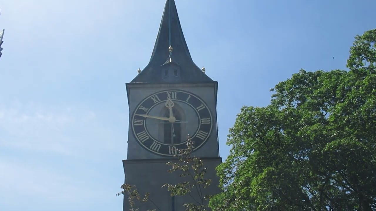St. Peter's Church in Z&uuml;rich: Europe's Largest Church Clock Face!