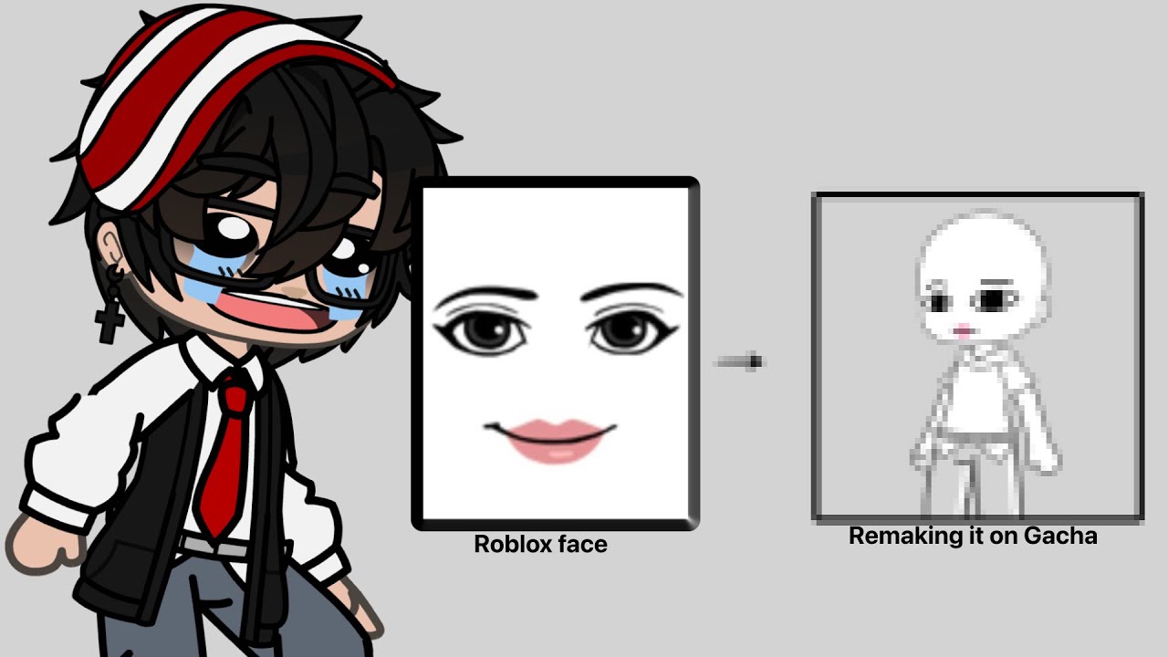 Making Roblox faces in Gacha club! (Part 2)