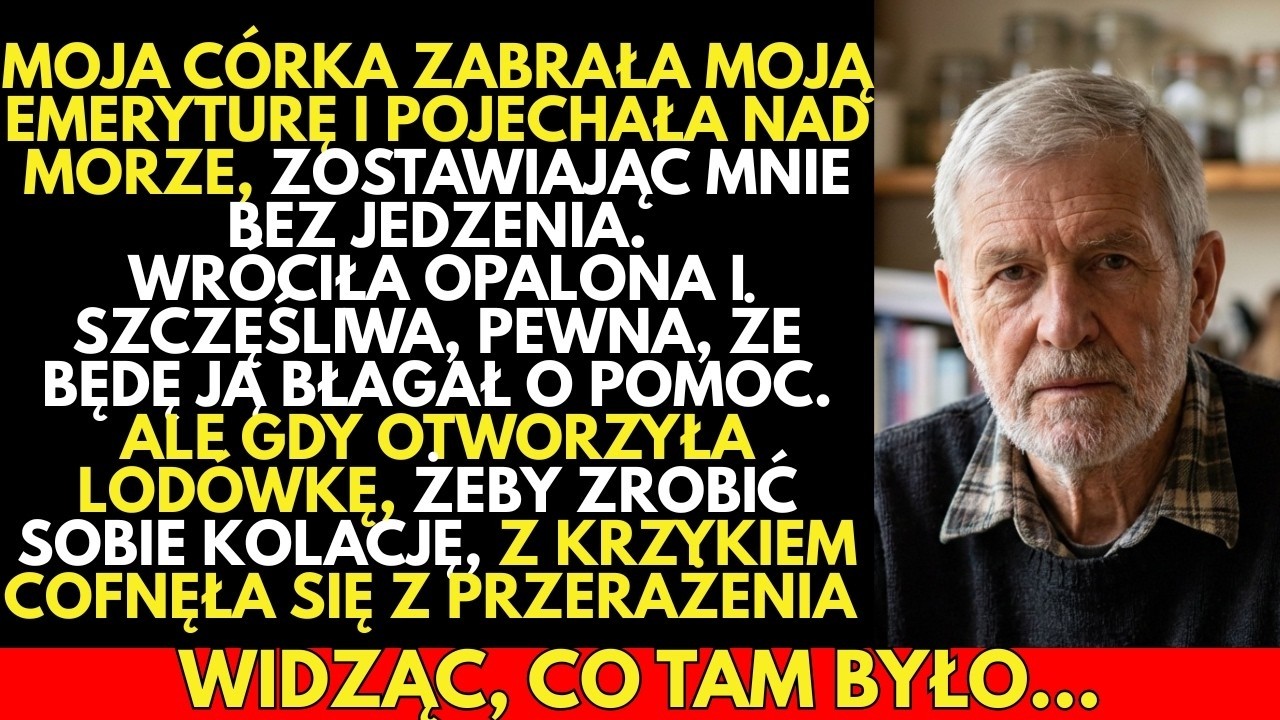 Moja córka WRÓCIŁA znad morza, wydając moją emeryturę Otworzyła lodówkę–KRZYKNEŁA,widząc,co tam