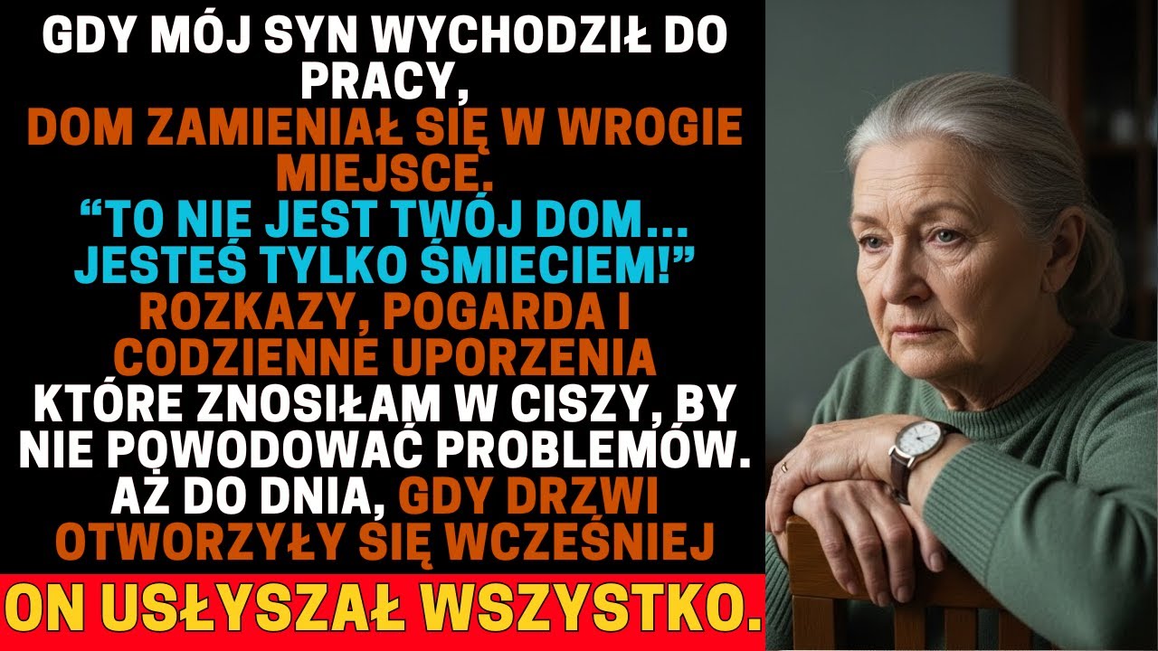 GDY MÓJ SYN WYCHODZIŁ DO PRACY, SYNOWA MNIE PONIŻAŁA — AŻ WRÓCIŁ WCZEŚNIEJ