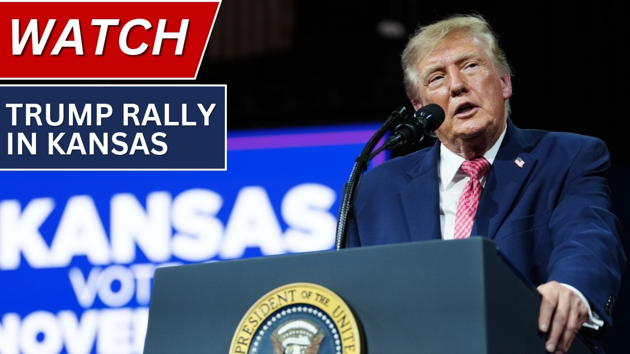 Смотрите полную запись митинга президента Трампа в Канзасе
