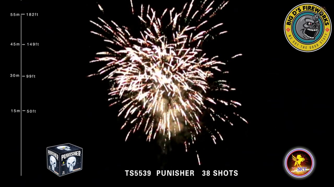 Punisher! 500 Gram Cake with AWESOME WHISTLING EFFECT by "T Sky Fireworks"