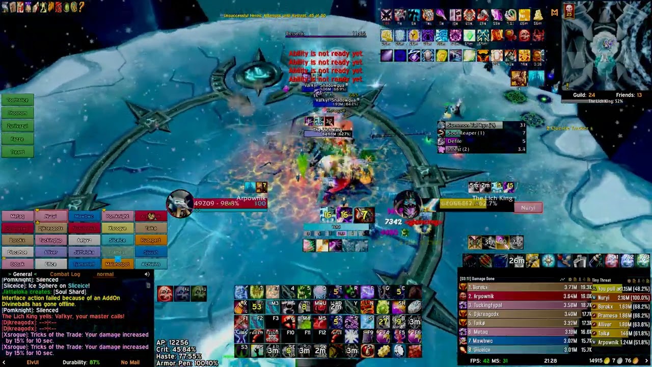 Lich king 25 heroic Blood dps