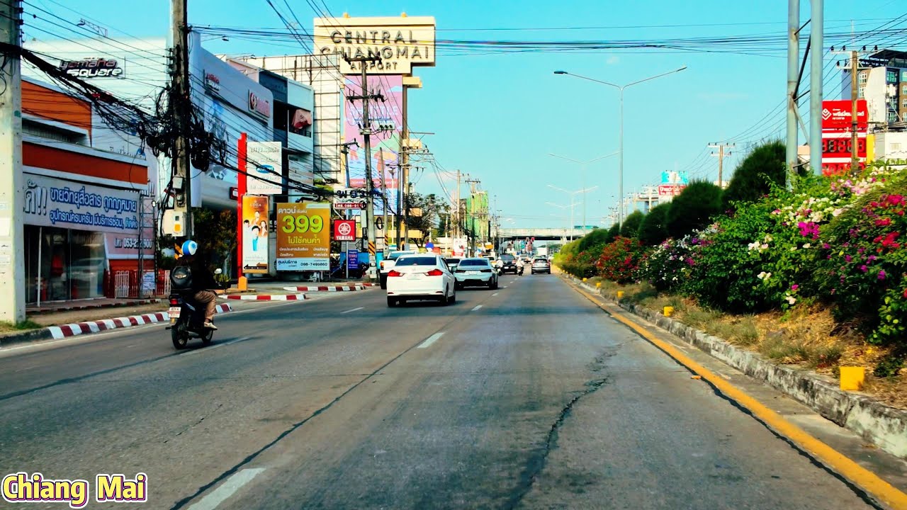 🇹🇭 Chiang Mai Afternoon Drive POV｜A Relaxing Ride Through Every Street