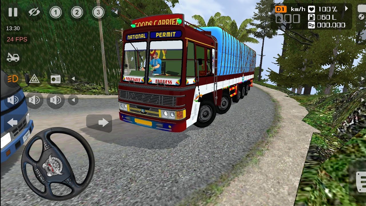 💥Ashok Leyland Truck Speed Breaker Off Road Map Gameplay | BUS Simulator Indonesia