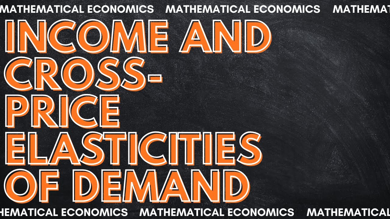 Income & Cross-Price Elasticities of Demand Explained | Schaum’s Mathematical Economics Chapter 6