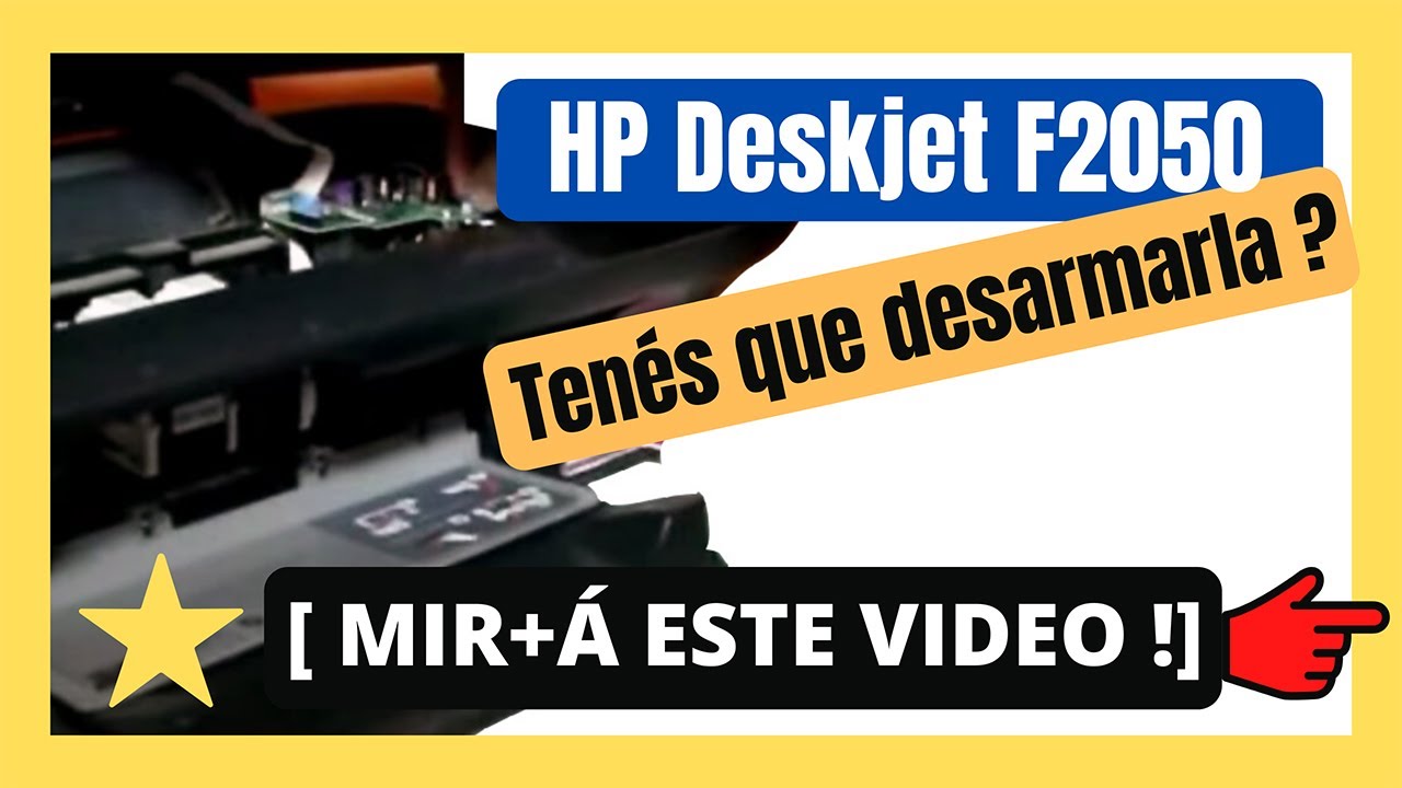DESMONTAR SCANNER 🔧 de multifunci&oacute;n [ HP deskjet F2050 ] 🔷 DESARMAR  scanner 🔷 ( F&Aacute;CIL!!! )