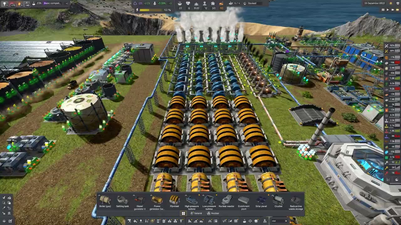 Captain of Industry Season 1 Episode 124 Setting Up Advanced Generators And Researching