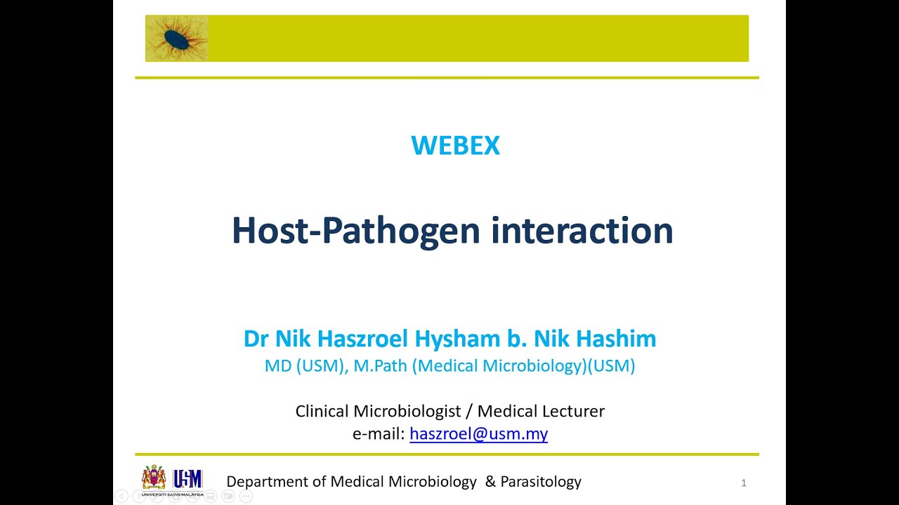 Lecture: Host Pathogen Interaction