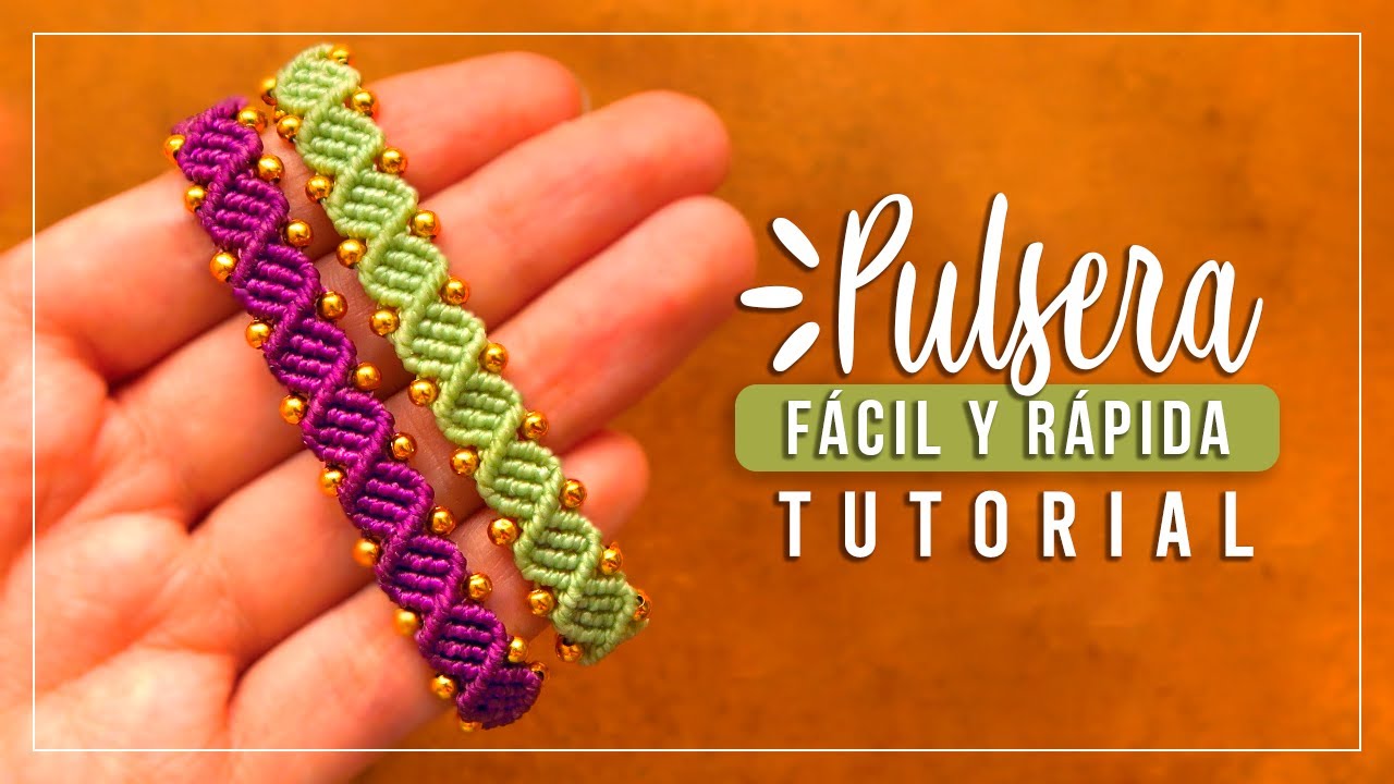 Cómo hacer pulsera de hilo fácil y rápida #28✨ Paso a Paso | DIY Macrame Friendship Bracelet