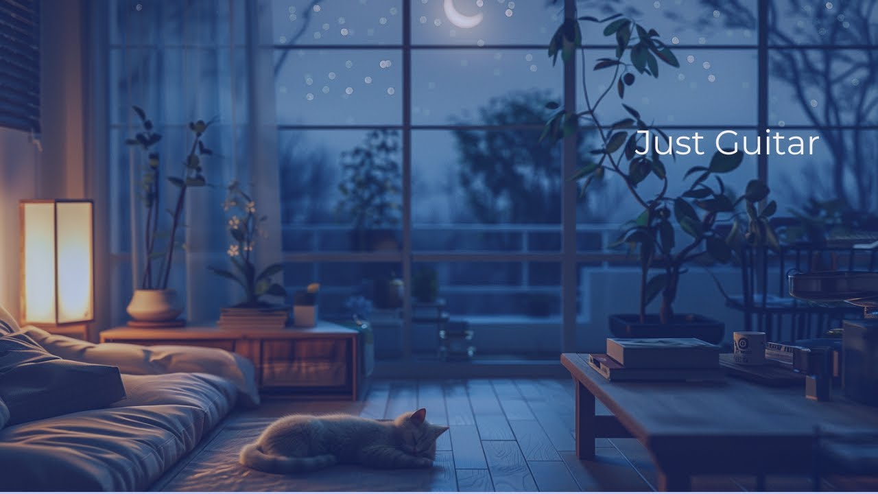 Cozy Guitar Music for Sleep | Warm Night Living