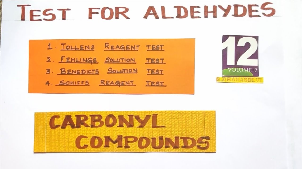 CC-21/Test for aldehydes/Carbonyl Compounds/Explanation in TAMIL