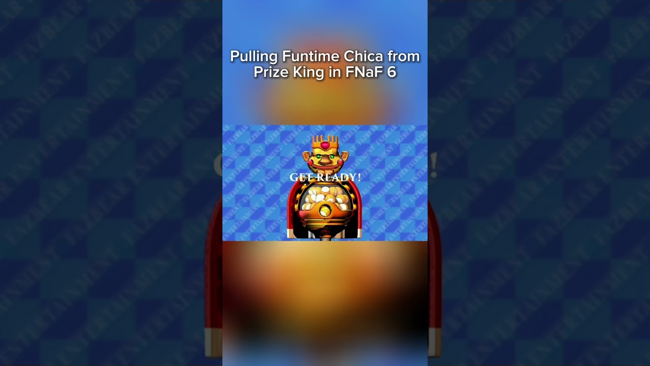Prize King in FNaF 6 #fnaf #viral #fivenightsatfreddys #shorts #youtube #ffps #horror #chica #fun